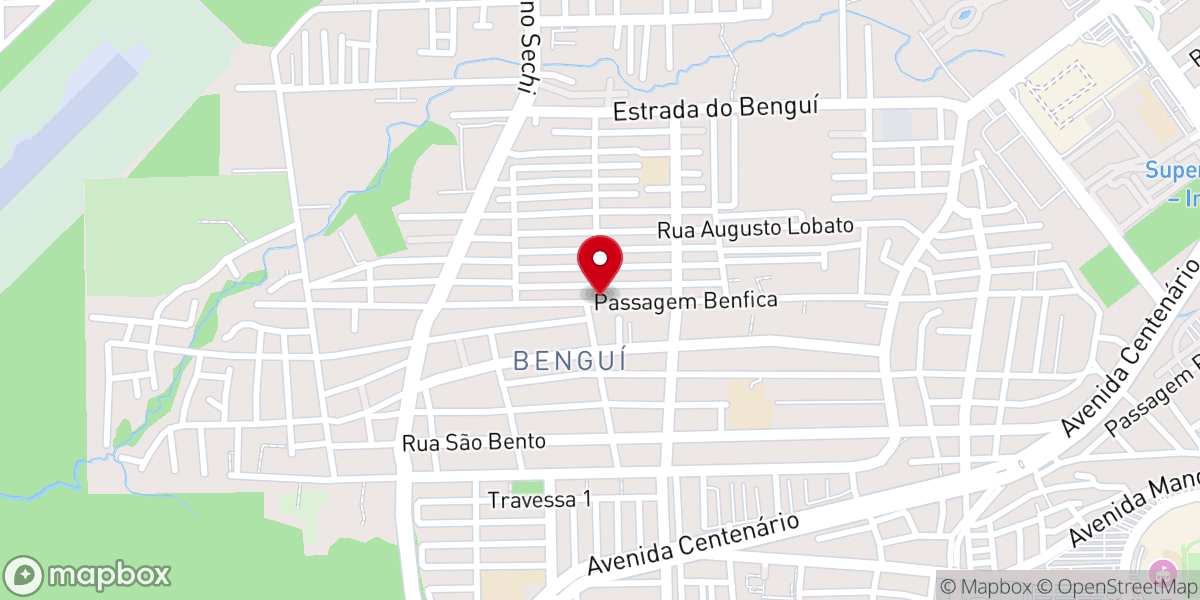 Map showing location of Igreja Pentecostal Monte Sião