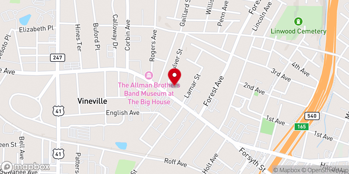 Map showing location of Ahava Ministries Inc