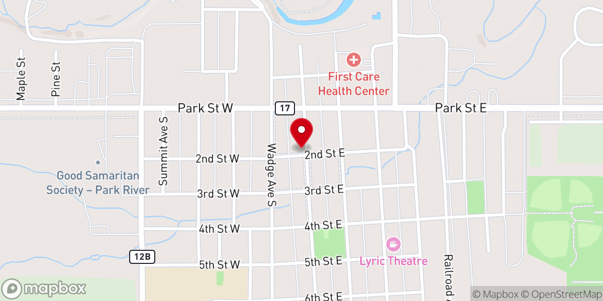 Map showing location of Our Saviour's Lutheran Church