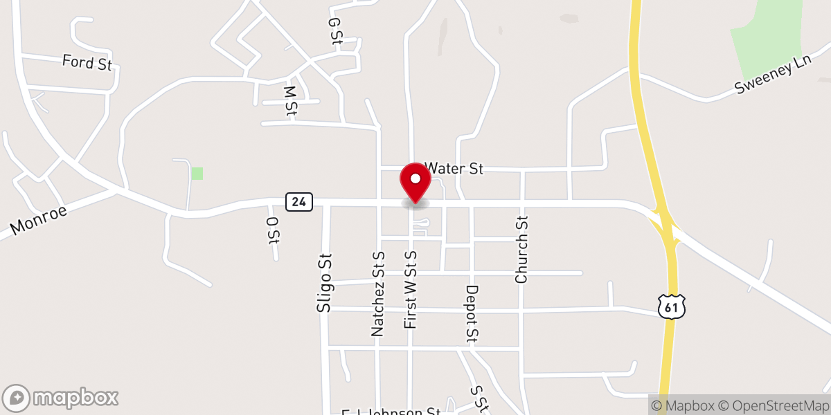 Map showing location of The Historic Planters Building