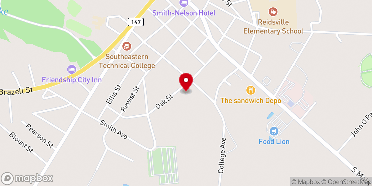 Map showing location of Springfield Missionary Baptist