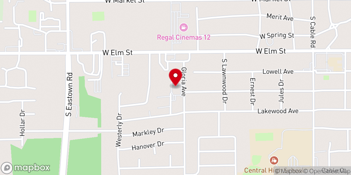 Map showing location of Sharon Park United Methodist Church