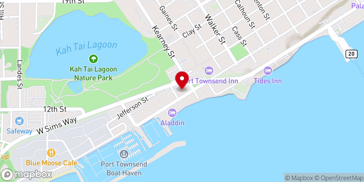 Map showing location of 123 Thai Food