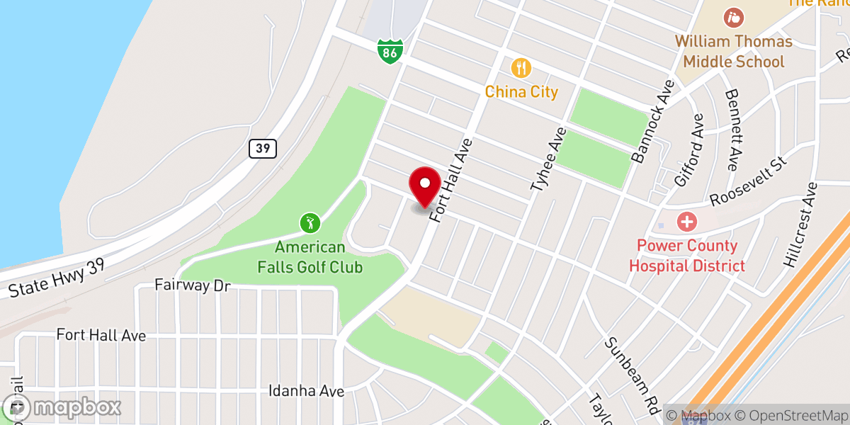 Map showing location of Aberdeen United Methodist Church