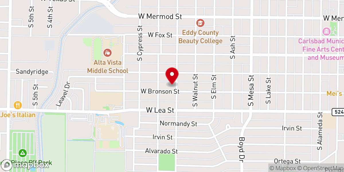 Map showing location of Dayspring Fellowship