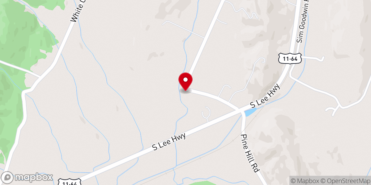 Map showing location of Mineral Park Baptist Church