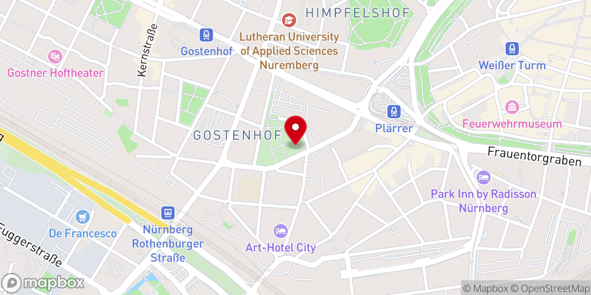Map showing location of Rochuskapelle (Grabkapelle der Patrizierfamilie Imhoff)