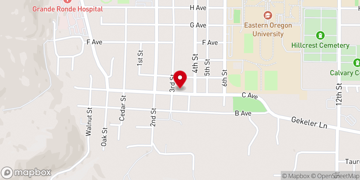 Map showing location of Damascus Road Ministries