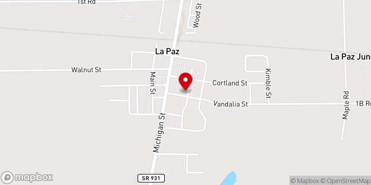 Map showing location of Cornerstone Community Fellowship Ministry Center