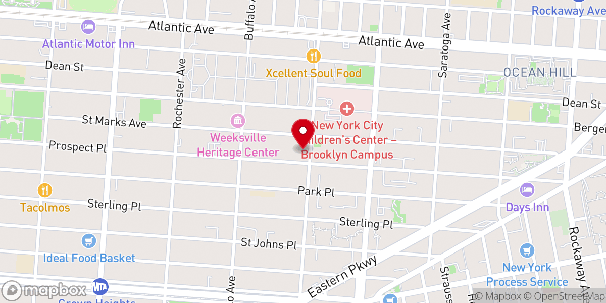Map showing location of New Church of Christ
