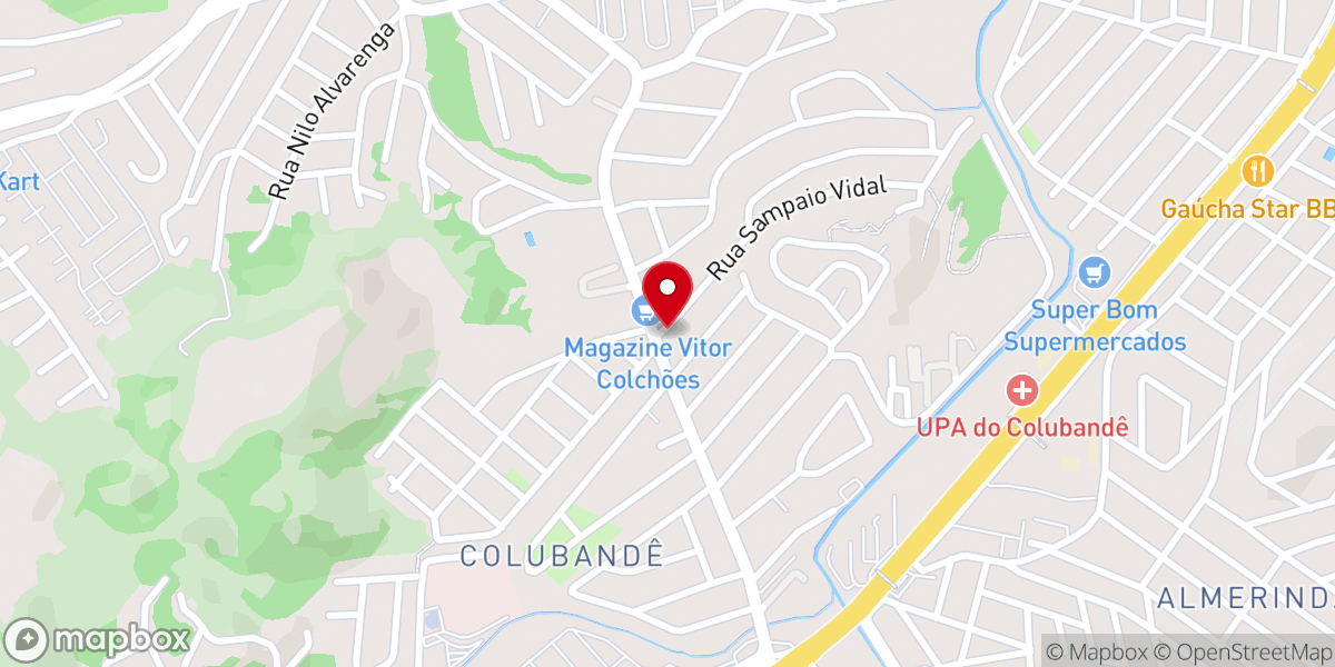 Map showing location of Igreja Pentecostal Shalom