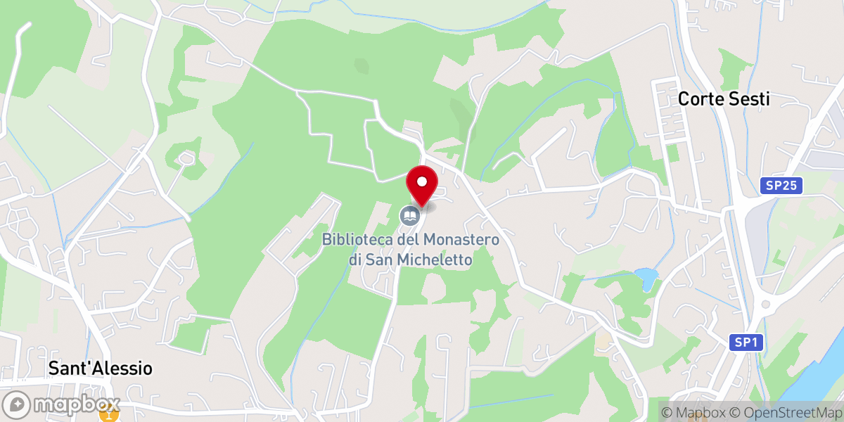 Map showing location of Monastero Clarisse San Micheletto