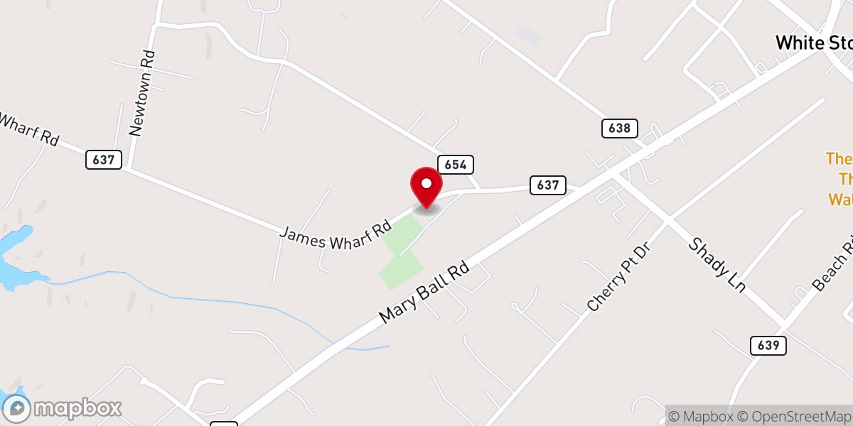 Map showing location of Mt Vernon Baptist Church