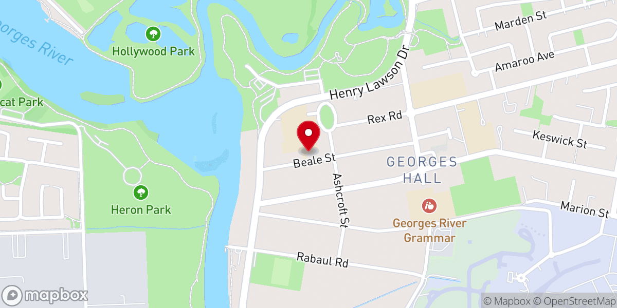 Map showing location of HopePoint Church