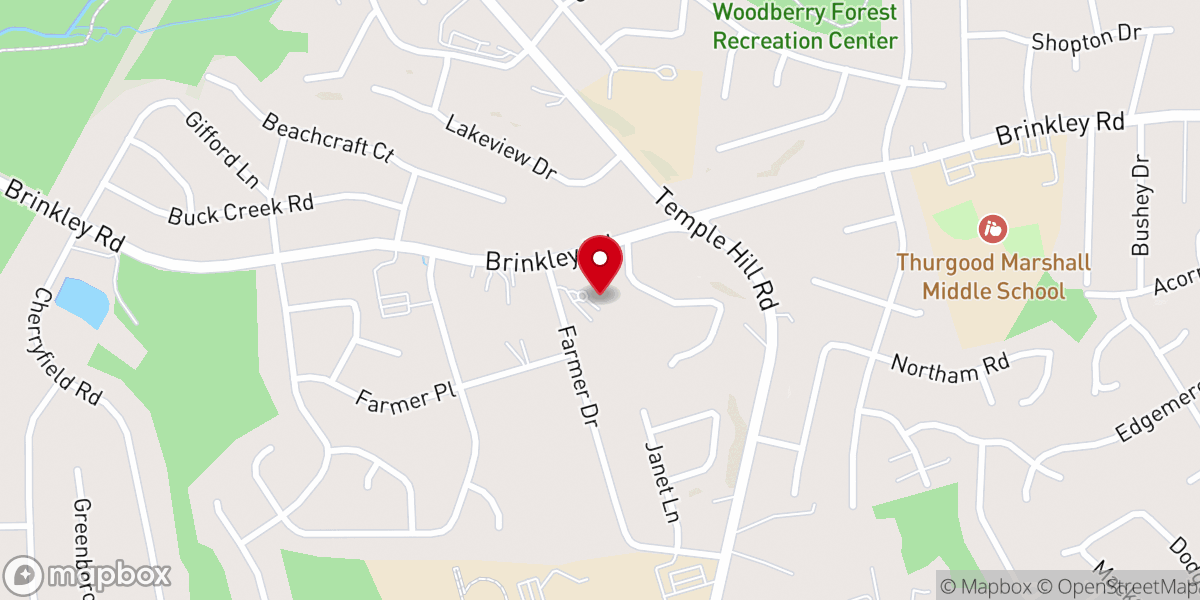 Map showing location of Prince George's Community Church
