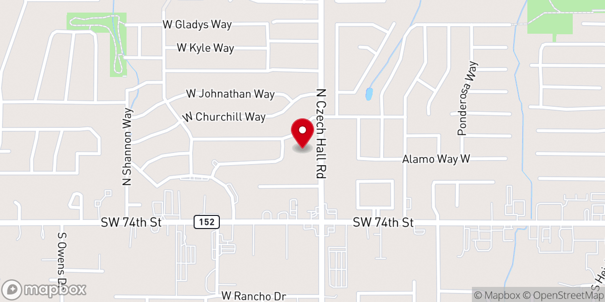 Map showing location of Church of God