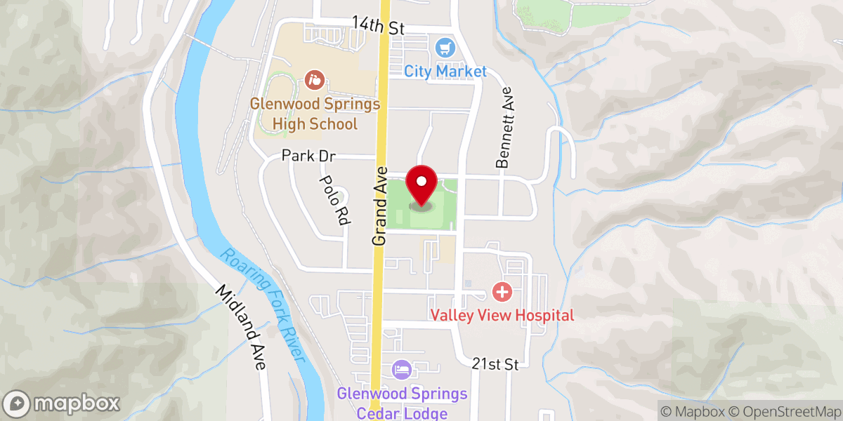 Map showing location of Sayre Park