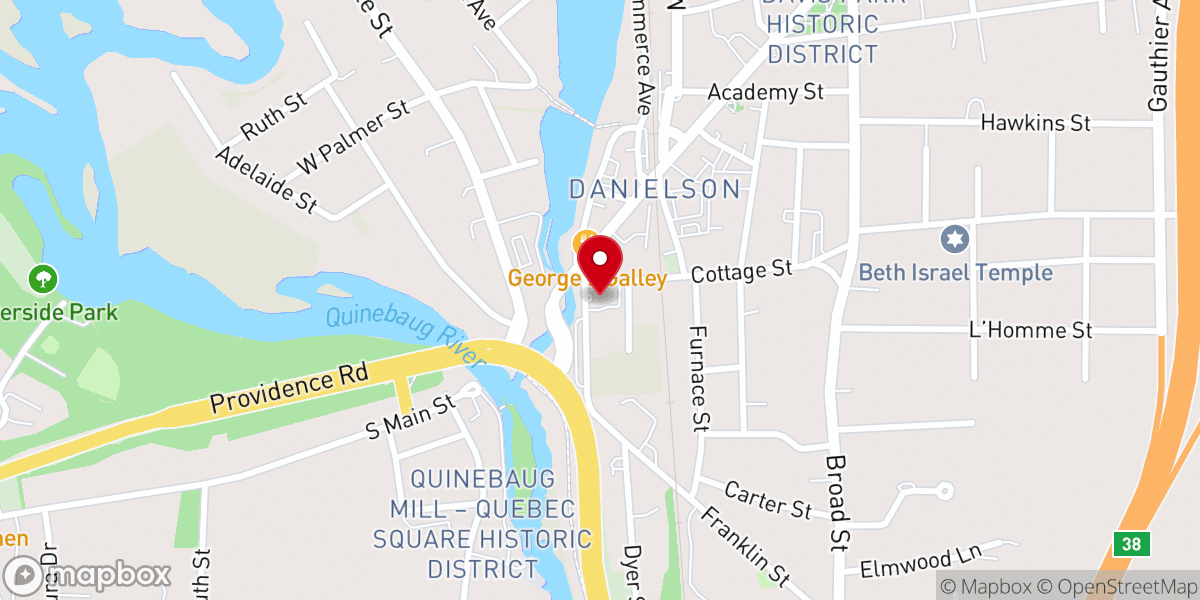 Map showing location of Holy Trinity Greek Orthodox Church