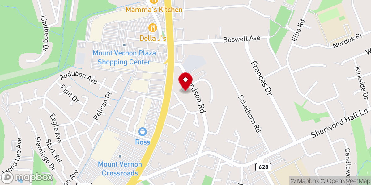 Map showing location of St John Baptist Church