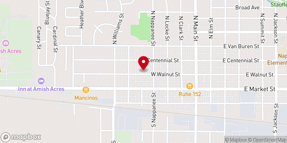 Map showing location of Our Lady of Perpetual Help