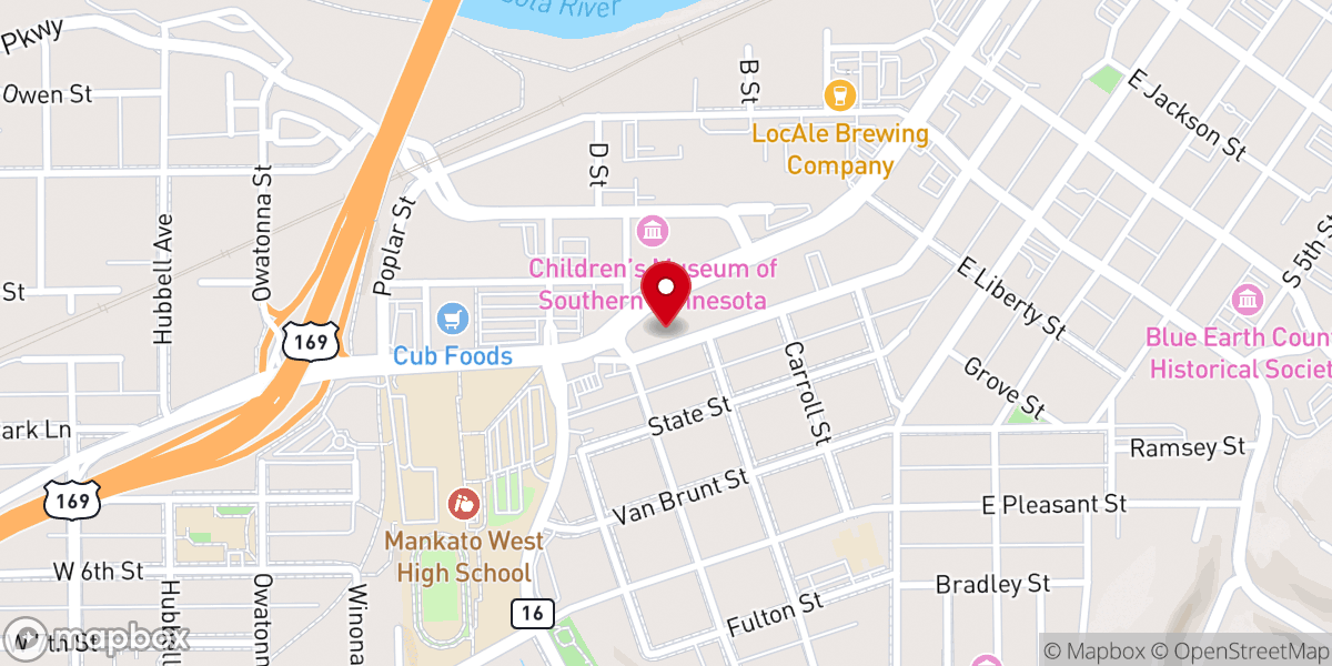 Map showing location of Echo Food Shelf
