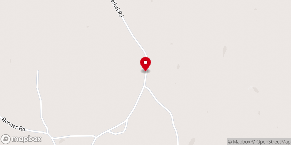 Map showing location of Jackson Grove Church