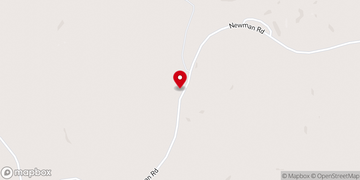 Map showing location of New Oak Ridge Baptist Church