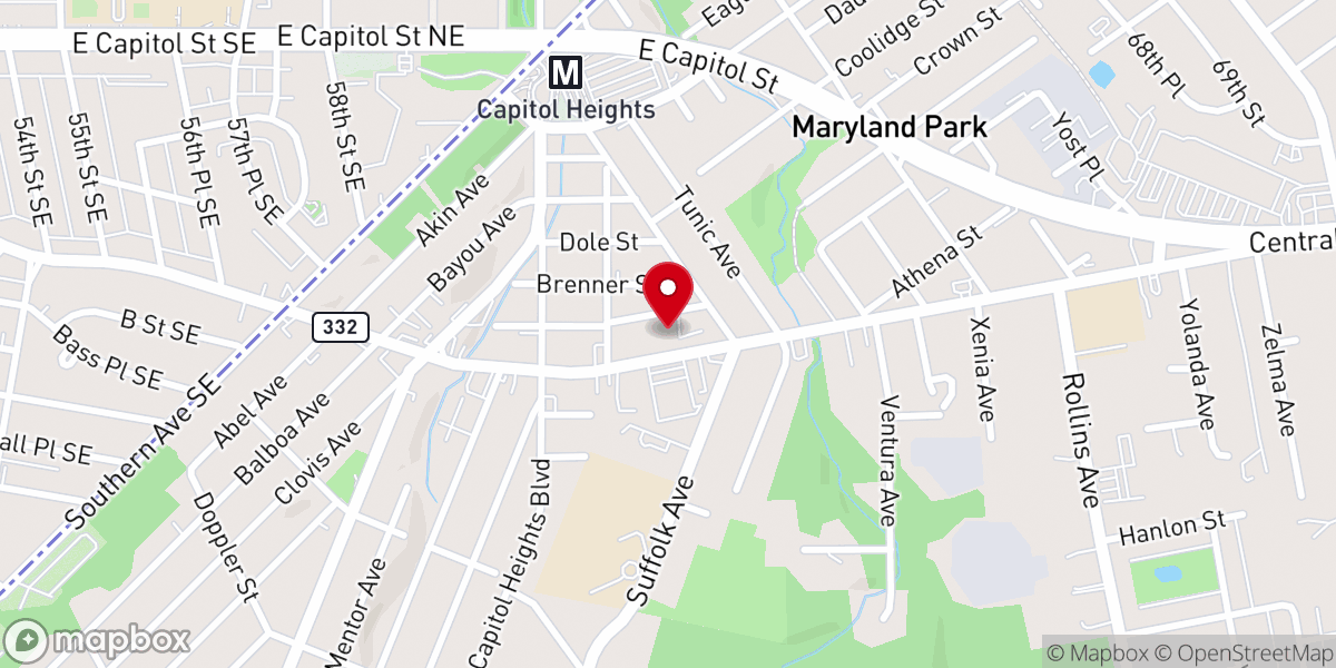 Map showing location of Iconium Baptist Church