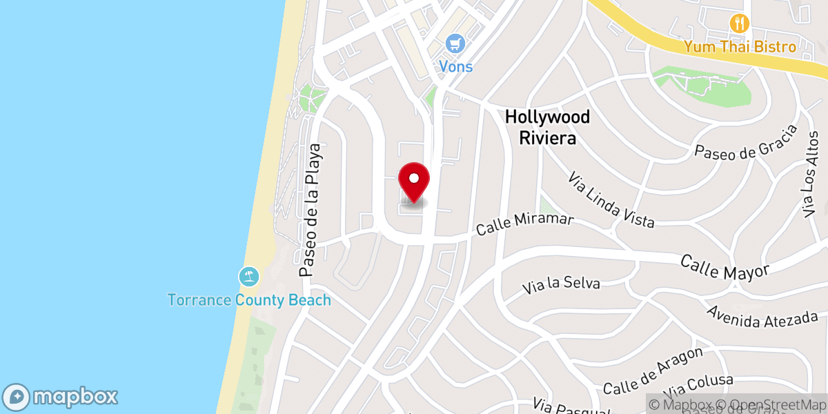 Map showing location of Riviera United Methodist Church