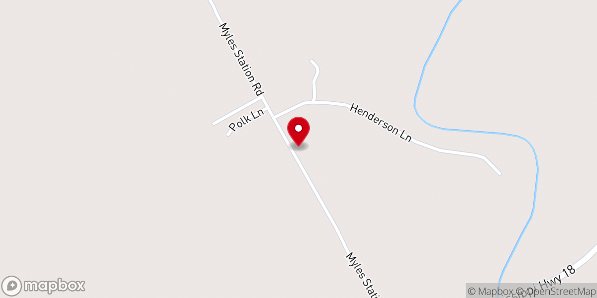Map showing location of Springfield Church