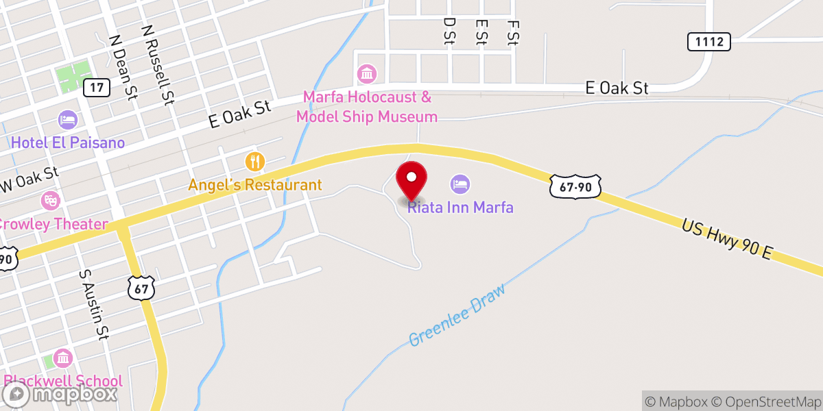 Map showing location of Faith Alive Cowboy Church