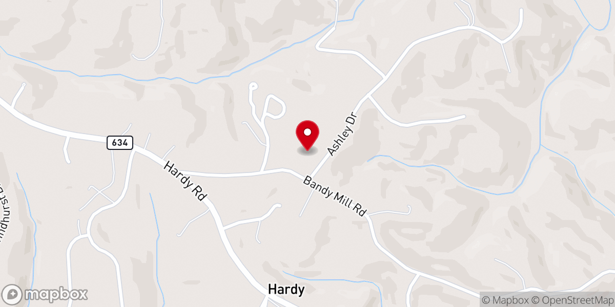 Map showing location of Gravel Hill Baptist Church