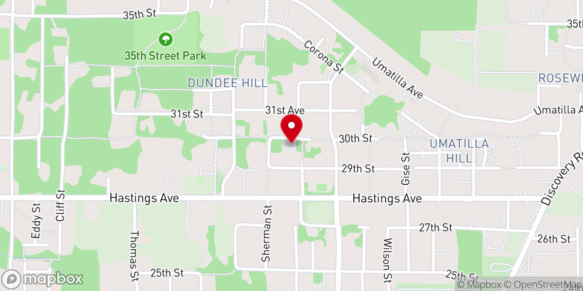 Map showing location of St. Herman of Alaska Orthodox Church