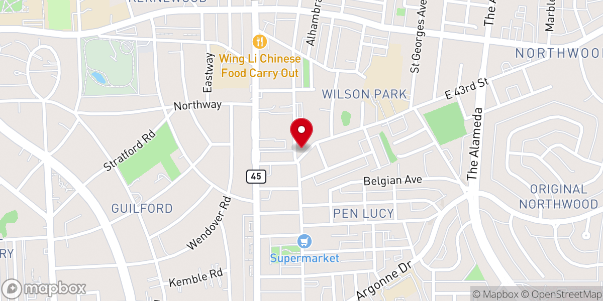 Map showing location of Refuge Way of the Cross Church