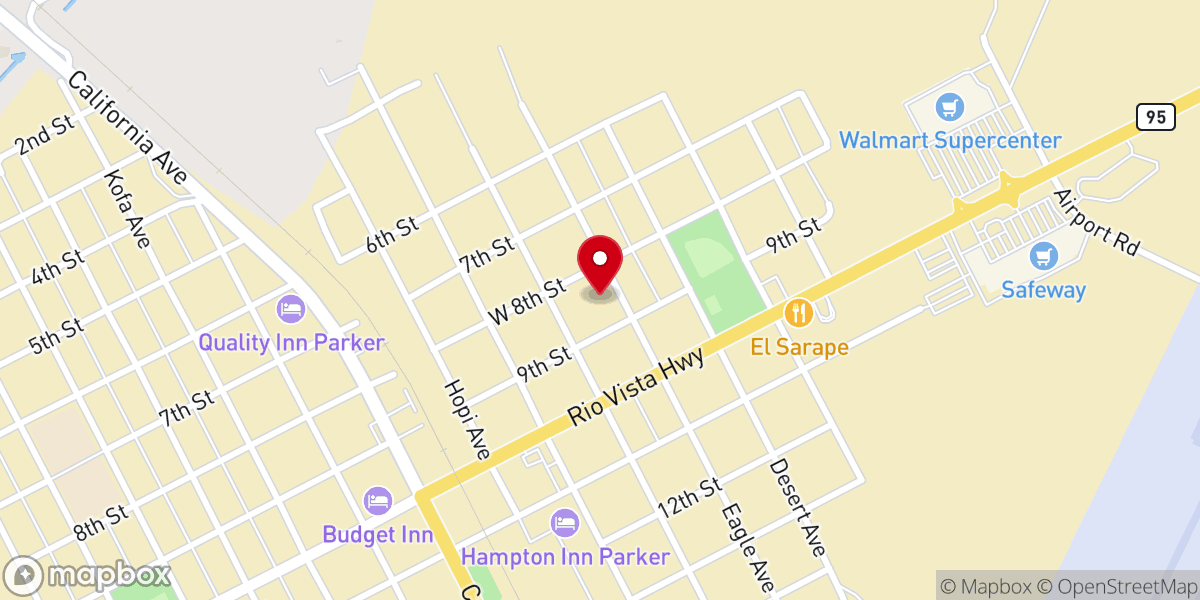Map showing location of Lily-The Valley Cogic Church