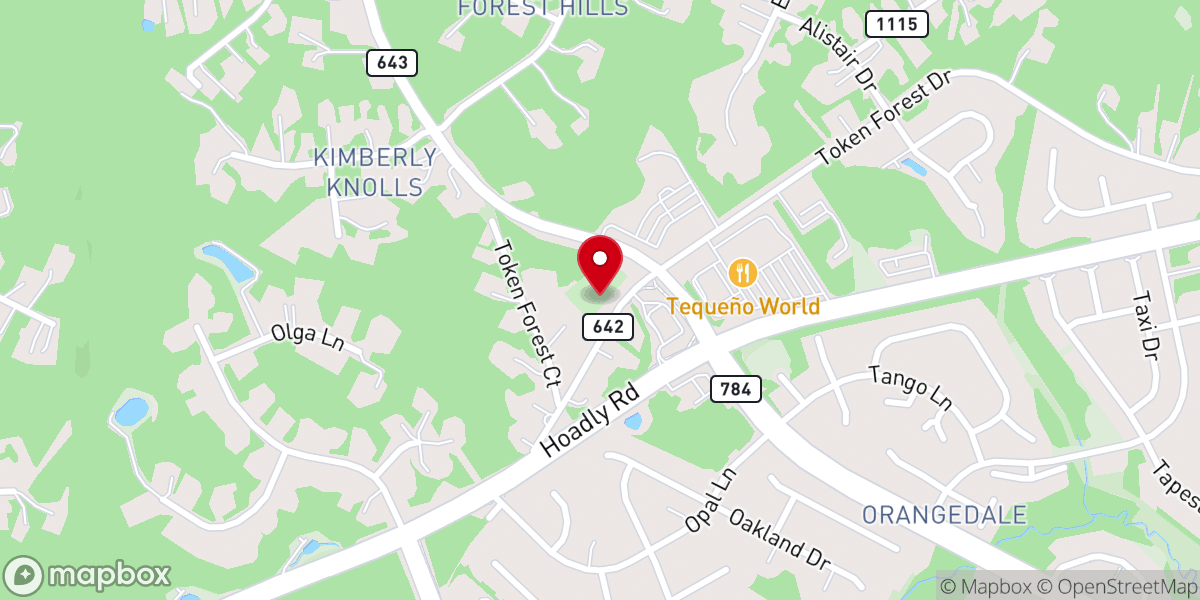 Map showing location of Sacred Heart Chapel