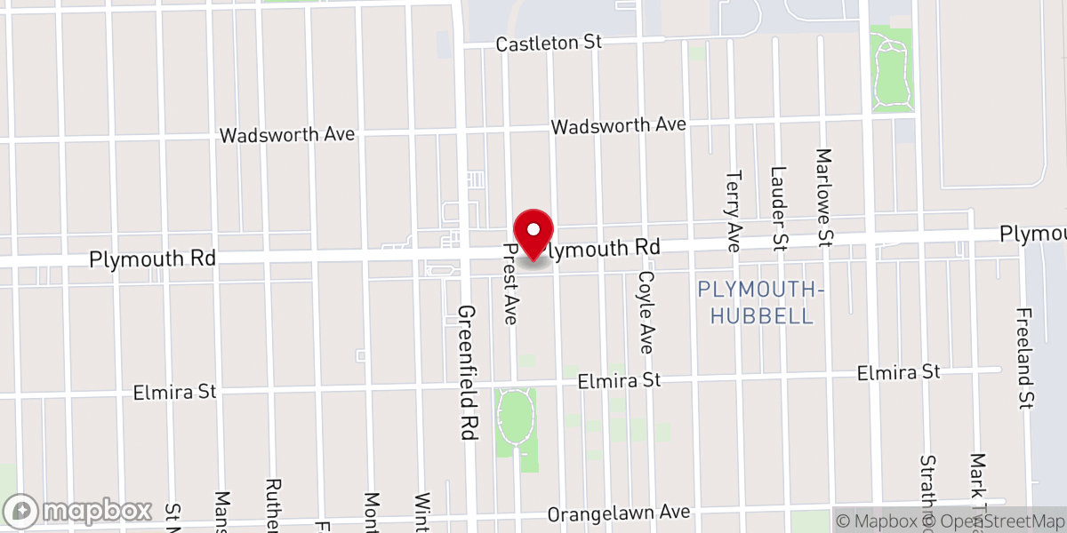 Map showing location of Scott Memorial United Methodist Church
