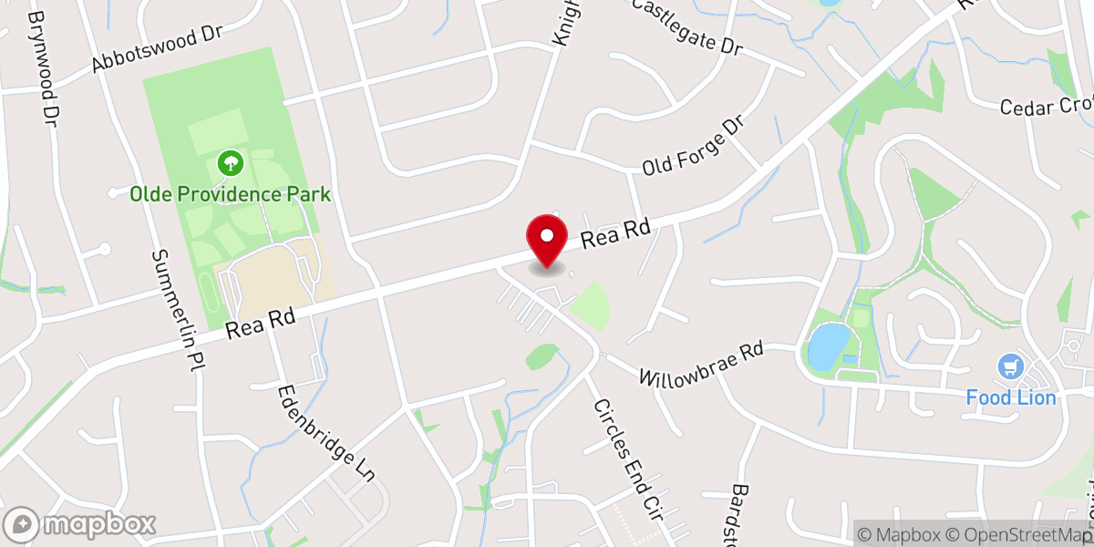 Map showing location of Good Shepherd Presbyterian Church