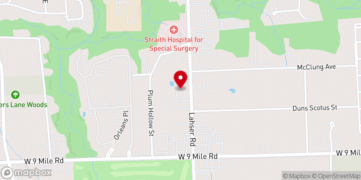 Map showing location of Southfield Living Water Seventh-day Adventist Church