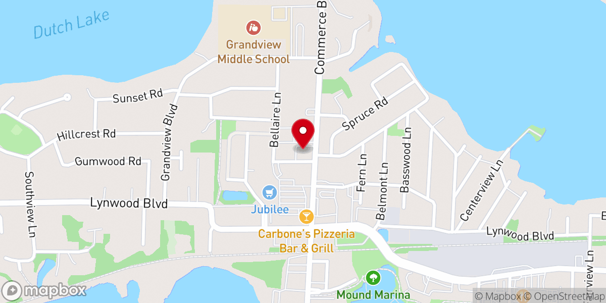 Map showing location of Mound Evangelical Free Church