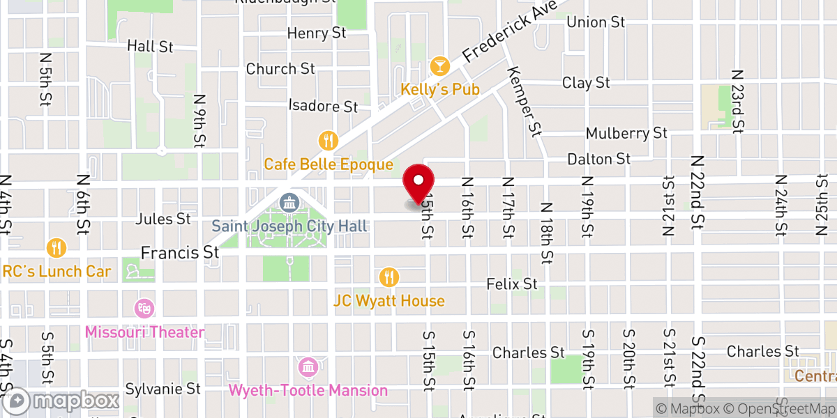 Map showing location of St Joseph Restoration Branch