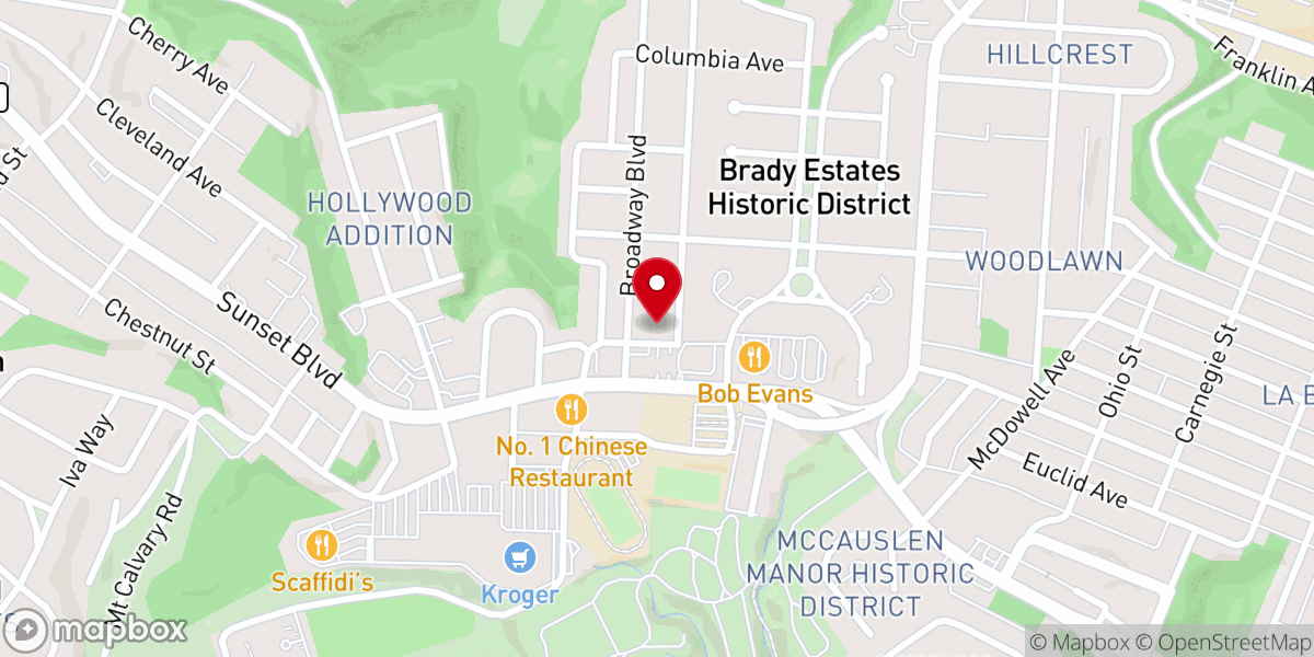 Map showing location of House of Faith