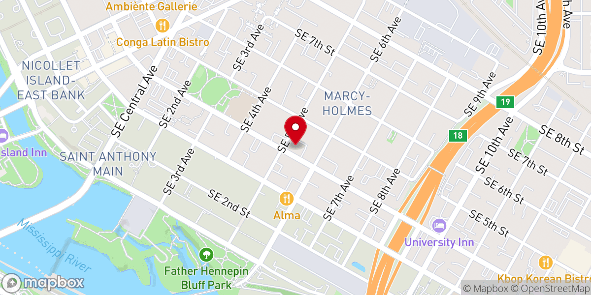 Map showing location of Saint Michael’s and St. George’s Church