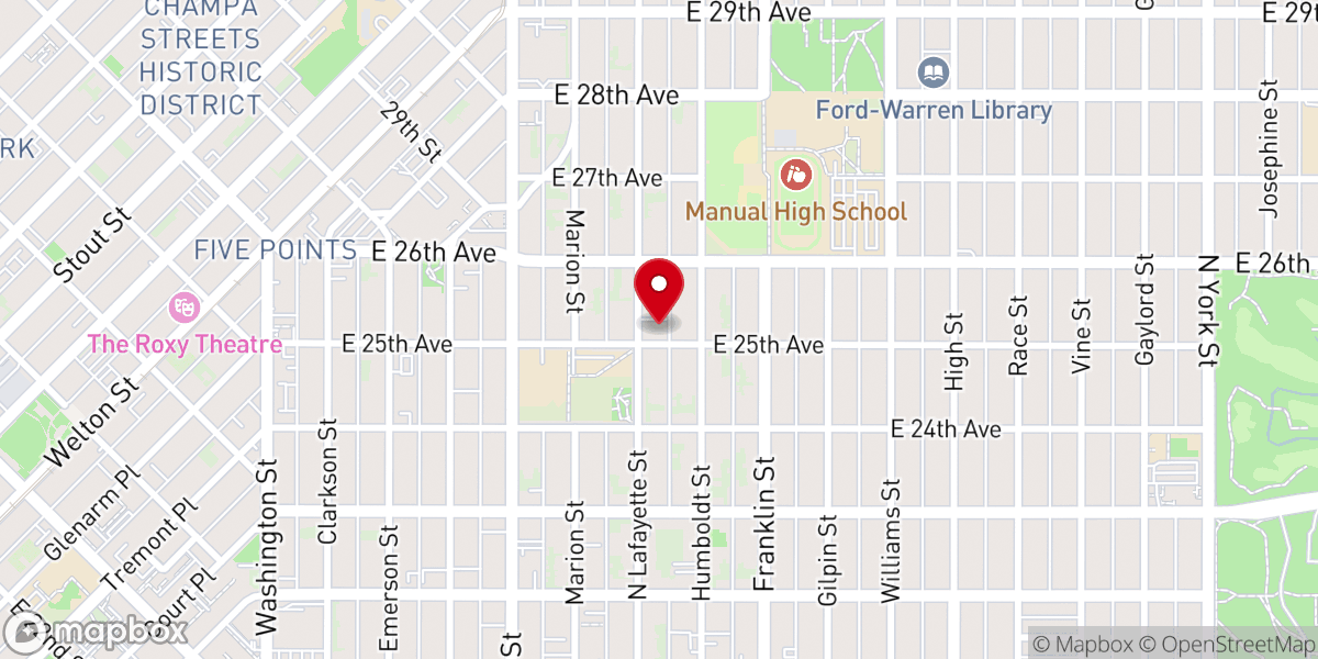 Map showing location of Antioch Baptist Church