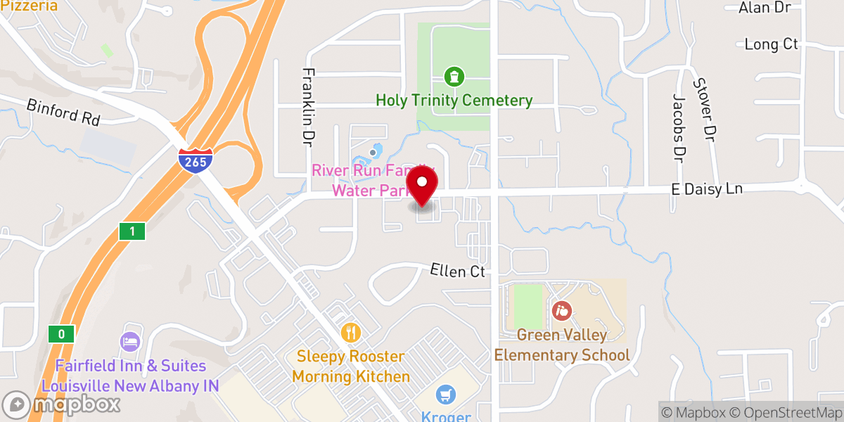 Map showing location of Holy Family Catholic Church