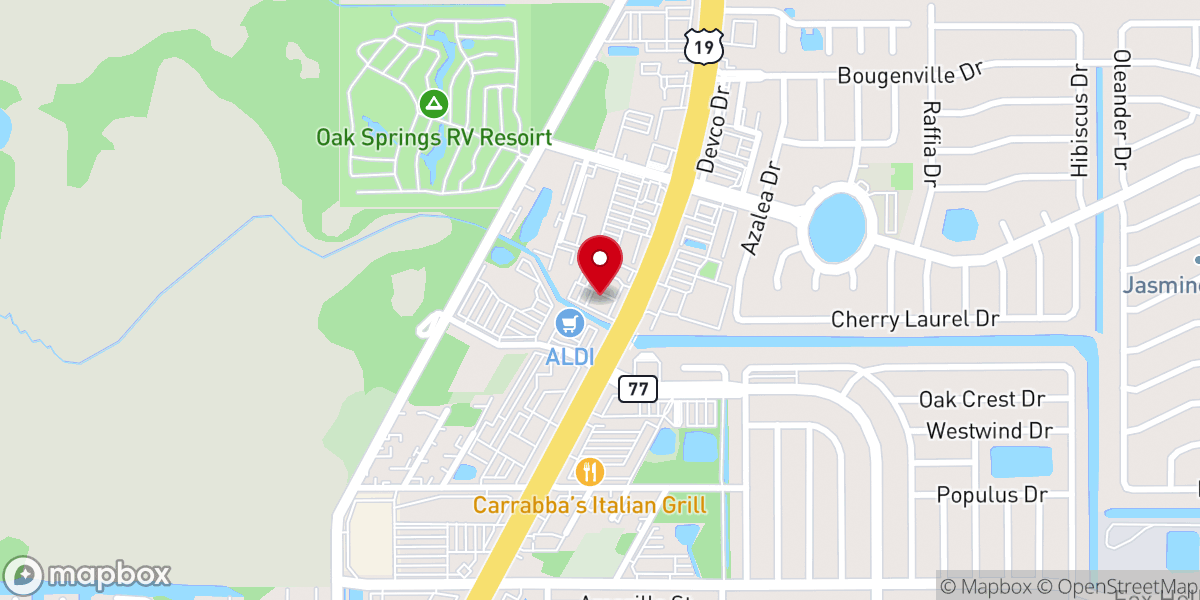 Map showing location of King of Kings Lutheran Church