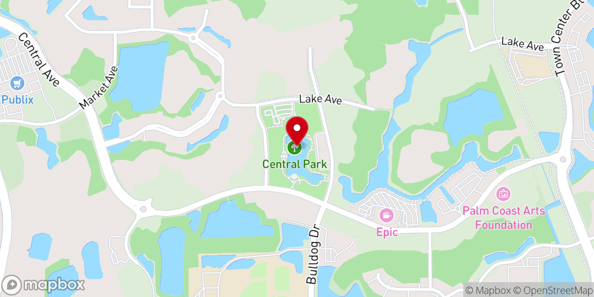 Map showing location of Central Park