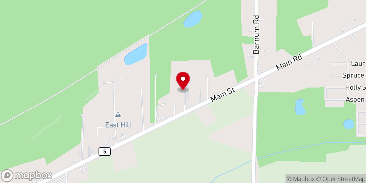 Map showing location of Faith Fellowship Church