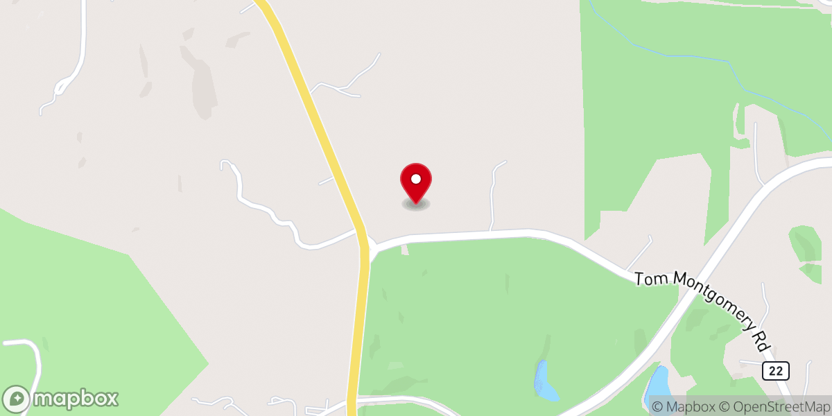 Map showing location of County High Young Life Club