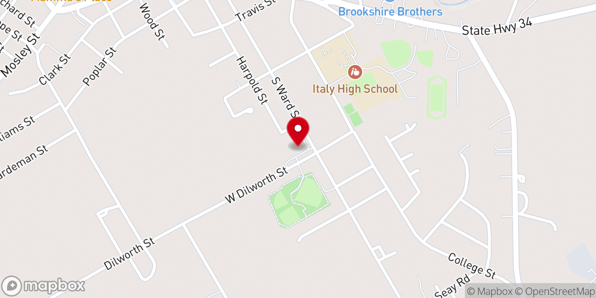 Map showing location of Epiphany Catholic Church